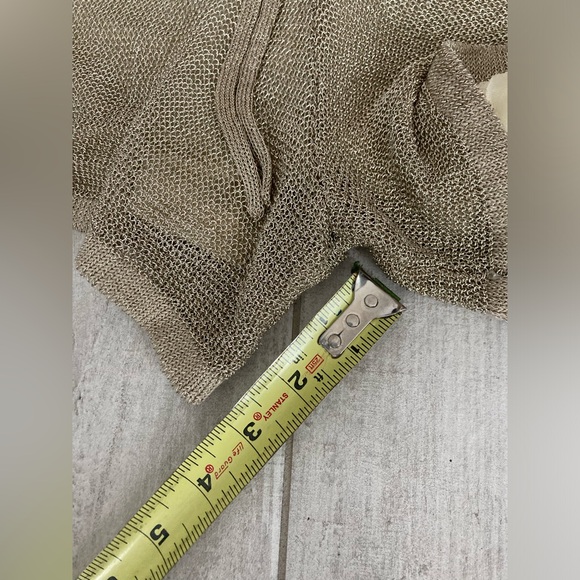 Zara Gold Lined Mesh Shorts - Picture 7 of 7